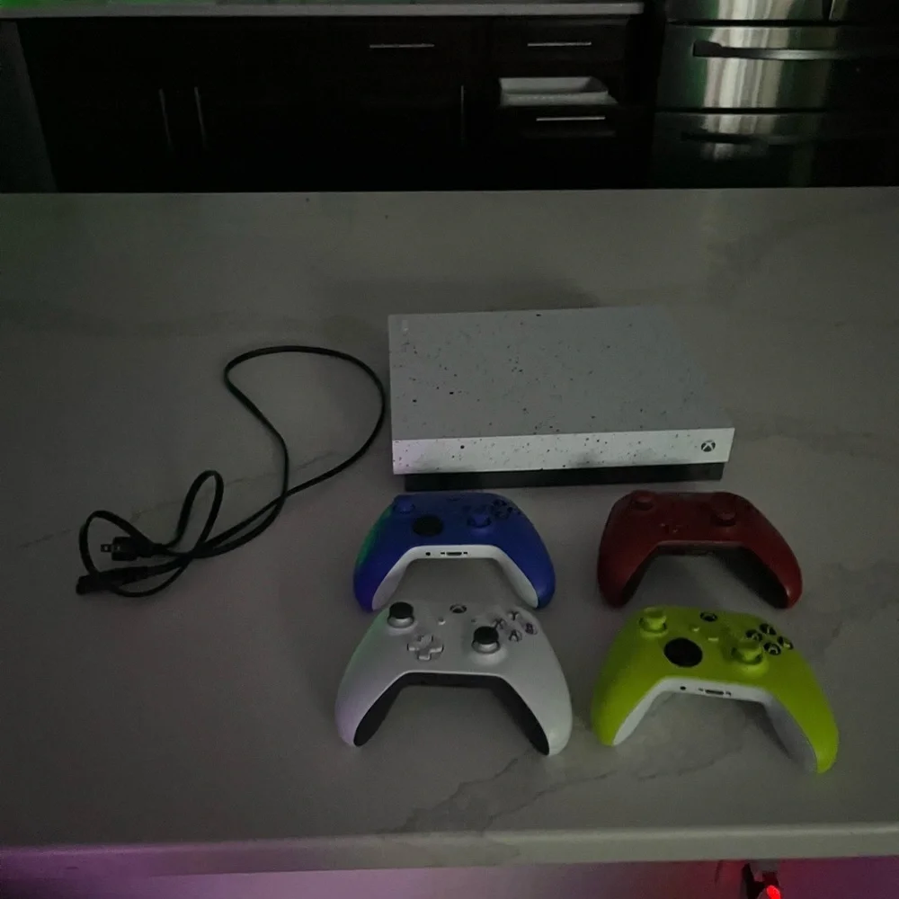 Microsoft Xbox One X 1TB Hyperspace Edition plus 3 controllers